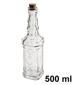 Relaxdays Botellitas de Cristal, Mini Botellas para Rellenar, 50 ml, Tapa  Rosca y Tapón, Transparente/Plateado, Pack de 24 : : Hogar y cocina